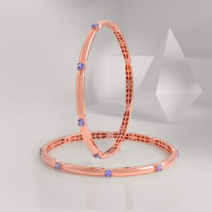 Rose gold Ladies bangles.